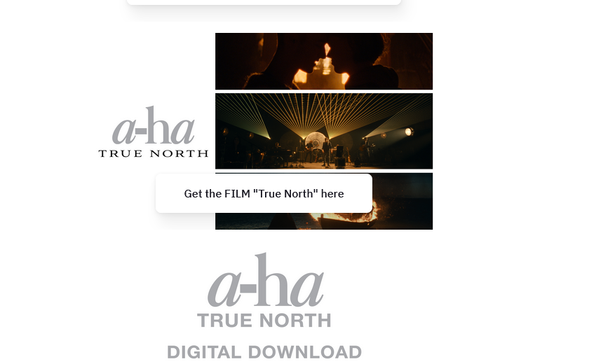 True Northサイトに、映画『True North』のプレオーダーリンクが追加